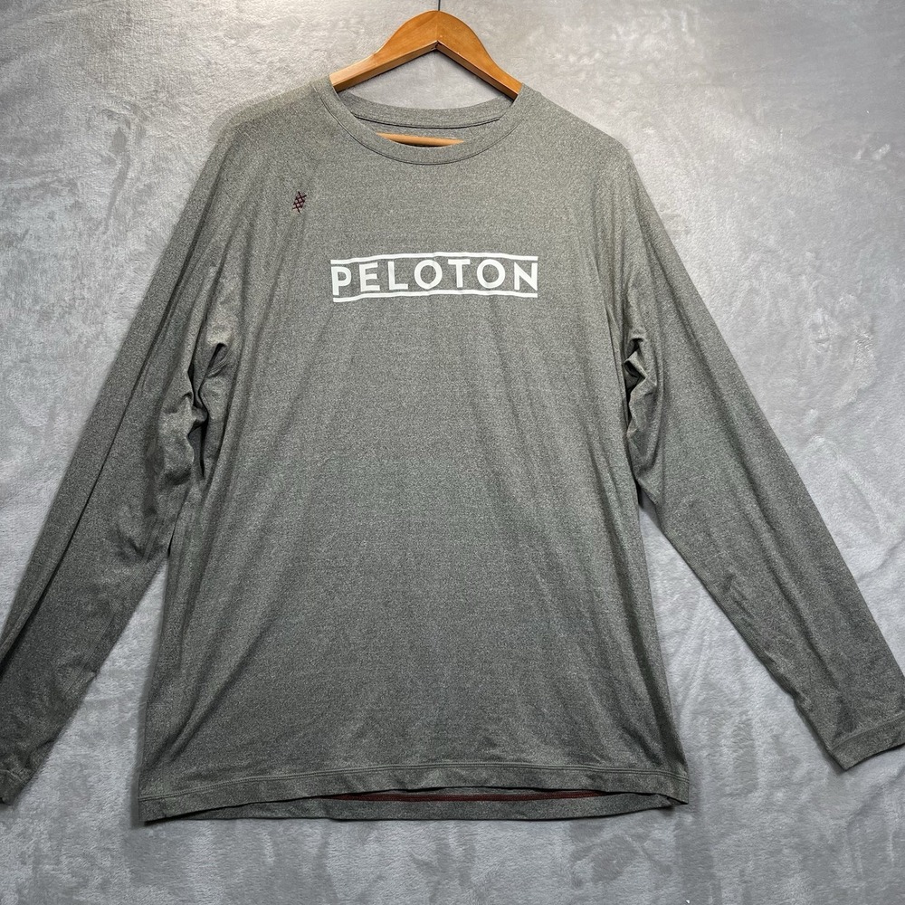 RHONE Shirt Mens L Heather Brownish Gray Peloton Pullover Training Gym